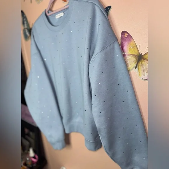 Good American Crystal Embellished Sweatshirt - Picture 3 of 4